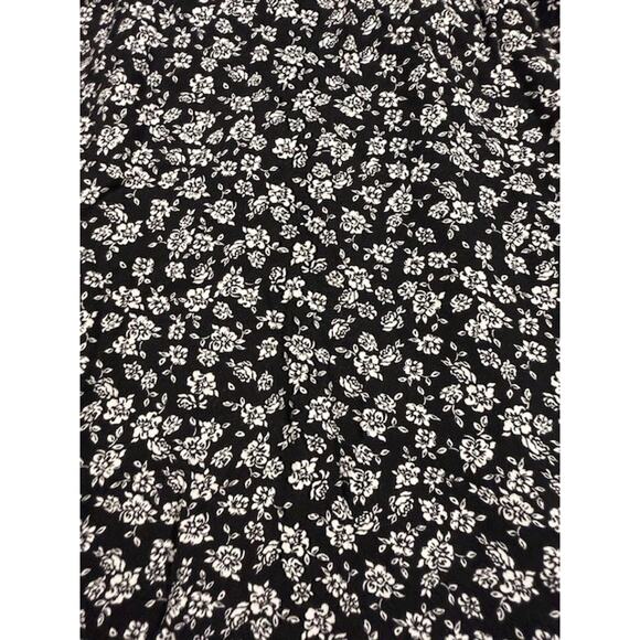 Art Class Dress Girls 7-8 Medium Black White Floral Spaghetti Strap Rayon Summer - Picture 5 of 7